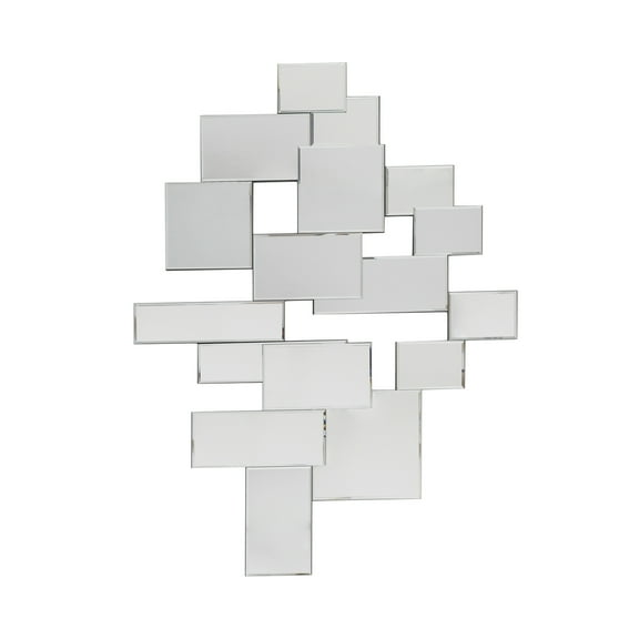 Geometric Wall Mirror - 39.5" x 29.5" - Clear