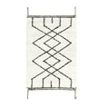 thumbnail image 1 of Geometric Washable Cotton Bath Rug Black, Elias, 1 of 10