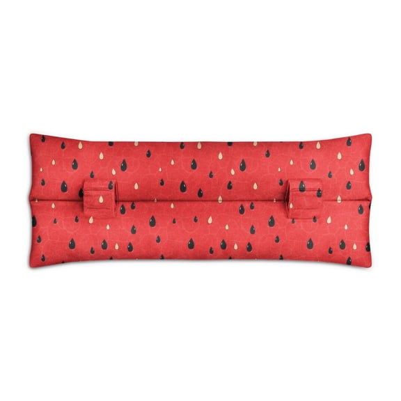 Geometric Watermelon Seat Belt Pillow Modern Aesthetic Fruit Pattern, Shock-Absorbing Surgery Recovery Support