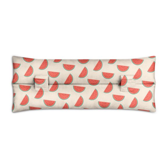 Geometric Watermelon Seat Belt Pillow Modern Aesthetic Fruit Pattern, Shock-Absorbing Surgery Recovery Support