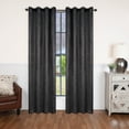 thumbnail image 1 of Geometric Wave Blackout Curtain Panels, 52" x 84", Grey by Blue Nile Mills, 1 of 7