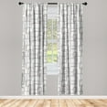 thumbnail image 1 of Geometric Window Curtains, Simple Design Abstract Art Modern Lines Labyrinth Style Soft Tones Artwork, Lightweight Decor 2-Panel Set with Rod Pocket, Pair of - 28"x95", Pale Purpleblue, by Ambesonne, 1 of 3