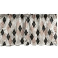 thumbnail image 1 of Geometric Window Valance, Marble Artwork Inspired Tetragonal Repetitive Pattern Print, Curtain Valance for Kitchen Bedroom with Rod Pocket, 54" X 18", Pale Grey and Charcoal Grey, by Ambesonne, 1 of 2