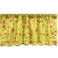 thumbnail image 1 of Geometric Window Valance Pack of 2, Abstract Modern Circles Design Pattern in Tangerine Tones, Rod Pocket Curtain Valances Kitchen Bedroom, 2 Sizes, Orange Yellow and Apple Green, by Ambesonne, 1 of 2