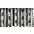 thumbnail image 1 of Ambesonne Geometric Valance Pack of 2, Monochrome Vertical Art, 54"X18", Dark Grey White, 1 of 4