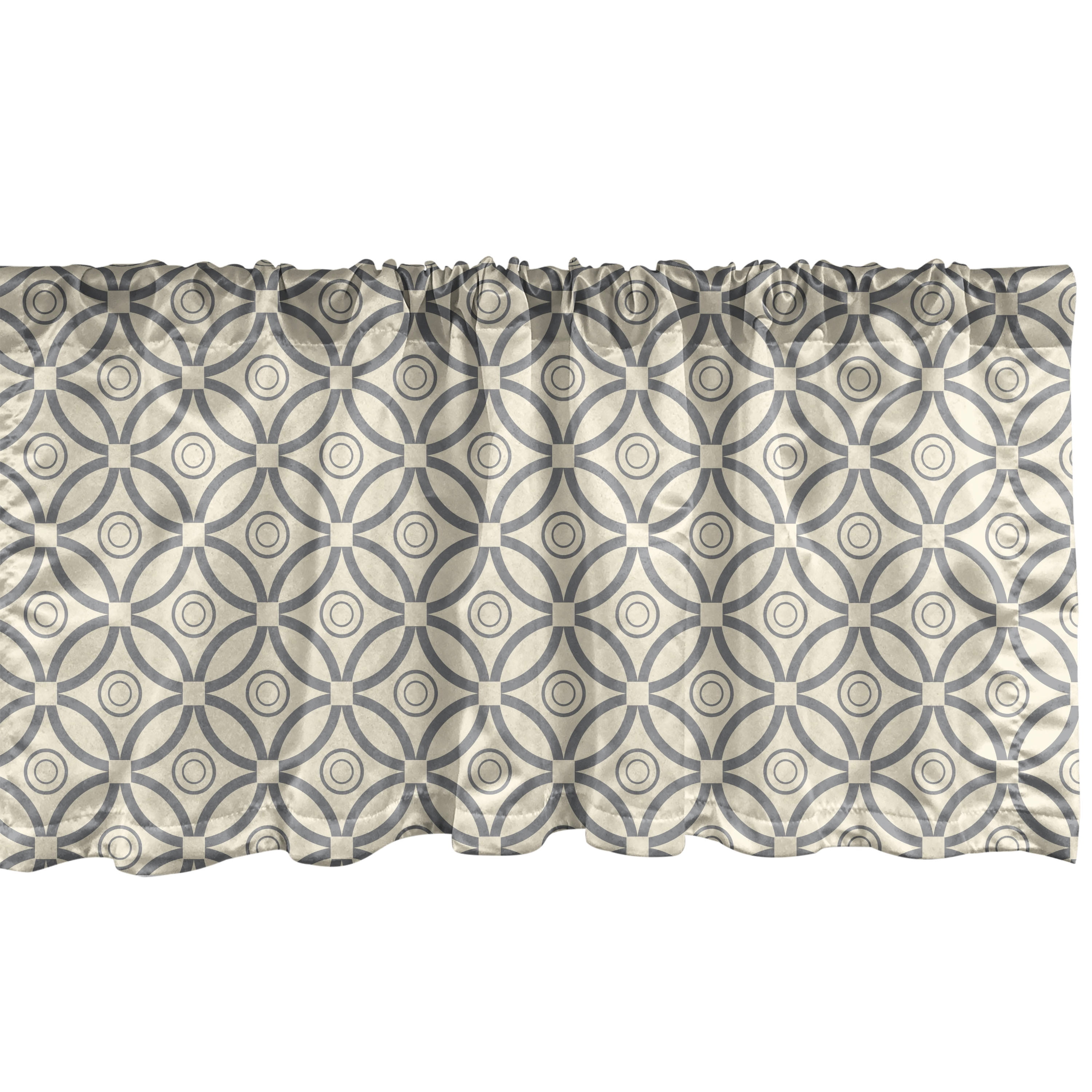 Geometric Window Valance Pack Of 2 Prehistoric Symmetrical Circles