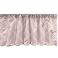 thumbnail image 1 of Geometric Window Valance, Simple Design Concentric Square Pattern Repetitive Artwork Abstract Boho, Curtain Valance for Kitchen Bedroom with Rod Pocket, 54" X 18", Rose Pastel Pink, by Ambesonne, 1 of 2