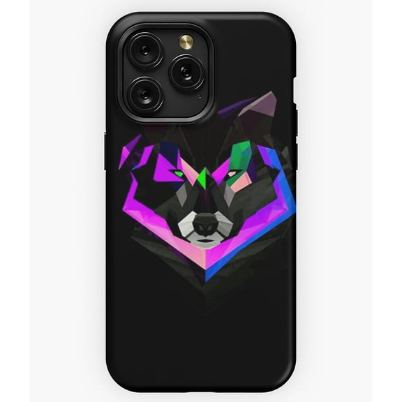 Geometric Wolf Abstract Animal Design G5591 Phone Case for iPhone17 16 15 14 13 12 11 Pro Max