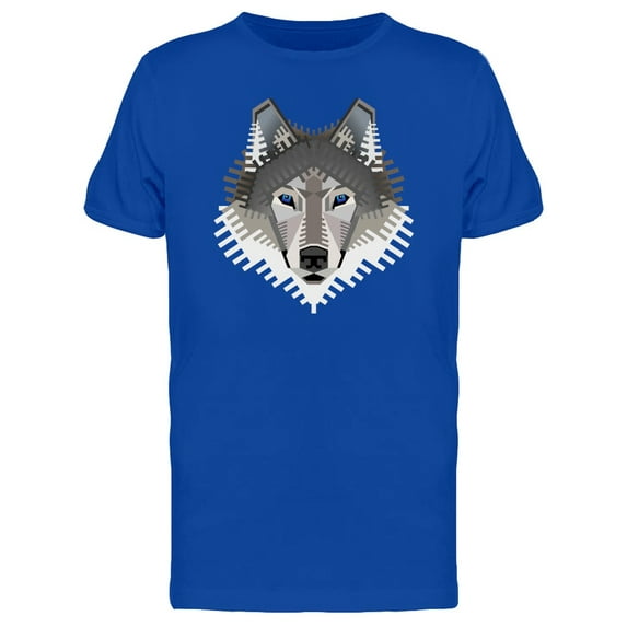 Geometric Wolf Art T-Shirt Men -Image by Shutterstock, Male x-Large