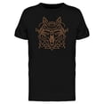 thumbnail image 1 of Geometric Wolf Linear Head T-Shirt Men -Image by Shutterstock, Male Small, 1 of 4
