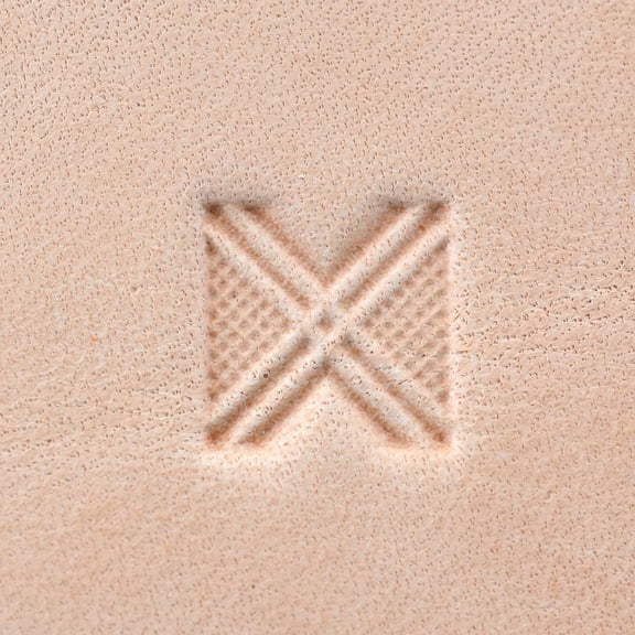 Leather Stamping Tool, Geometric, 'X' Shape #1