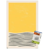 Geometric - Yellow Wall Poster with Pushpins, 14.725" x 22.375"