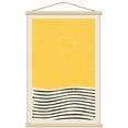 thumbnail image 1 of Geometric - Yellow Wall Poster with Wooden Magnetic Frame, 22.375" x 34", 1 of 3