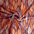 thumbnail image 1 of Lavender-Orange Boho Fall Leaves Bullet Fabric 1 yard, 1 of 3