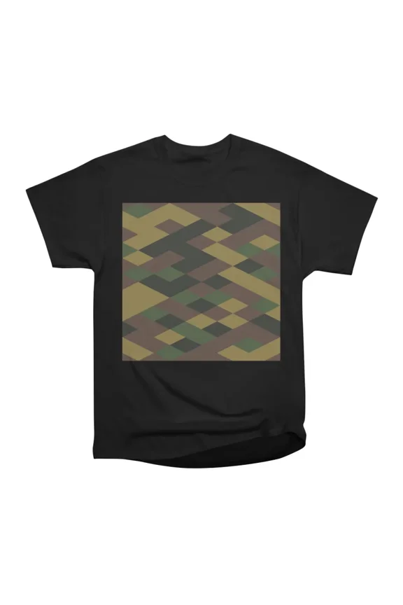 Geometric camouflage pattern with diamondshaped elements T-Shirt Tee Gift For Him Merch Fo