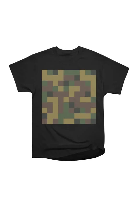 Geometric camouflage pattern with square elements T-Shirt Tee Gift For Him Merch For Her A