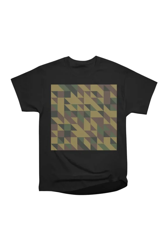 Geometric camouflage pattern with triangular elements T-Shirt Tee Gift For Him Merch For H