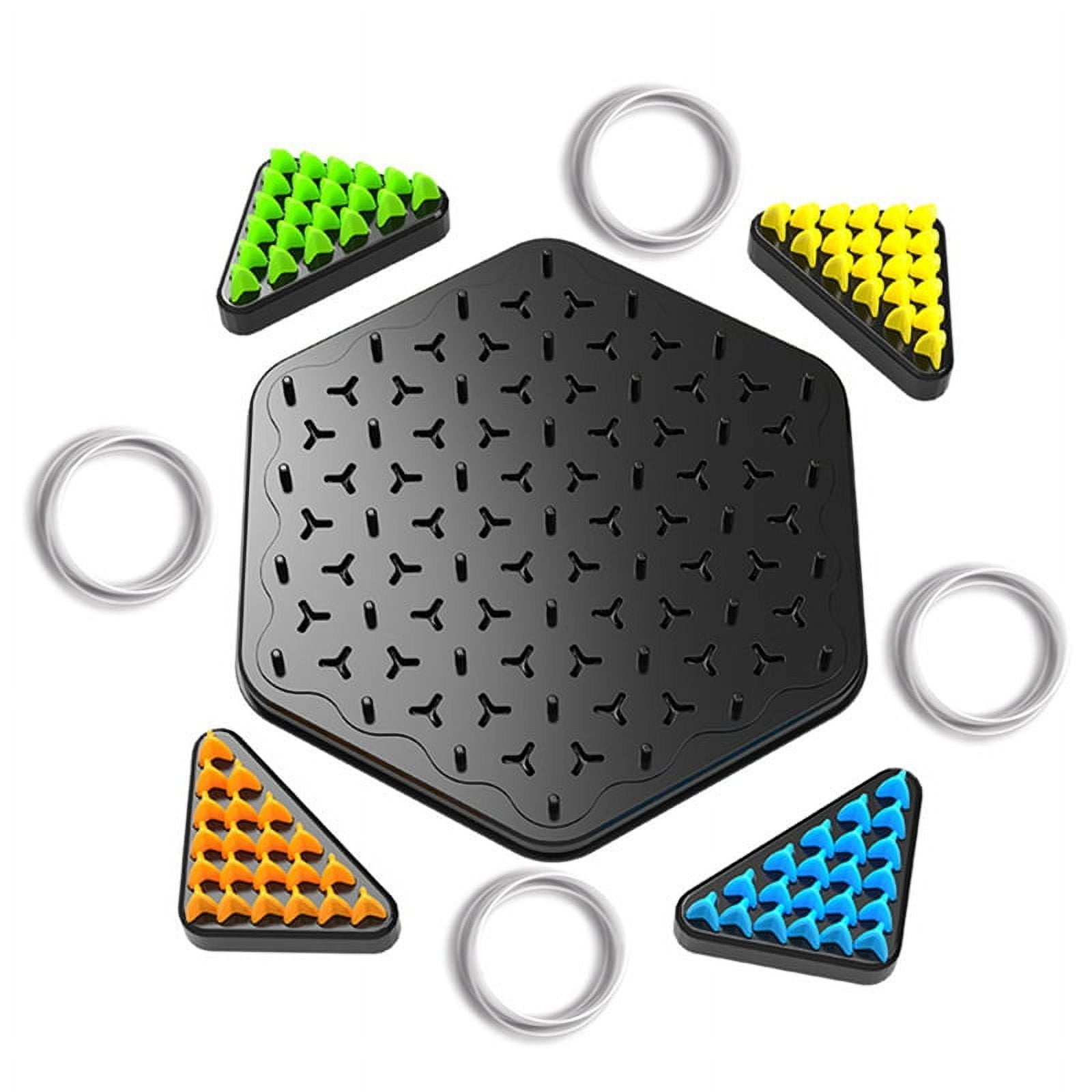 Geometric chain chess puzzle triangle chess tabletop game family