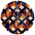 thumbnail image 1 of Geometric cubes 9.8-Inch Round Acrylic Wall Clock - Silent Non Ticking Battery Powered for Kitchen Bedroom Living Room Office - Wall Clocks, 1 of 6