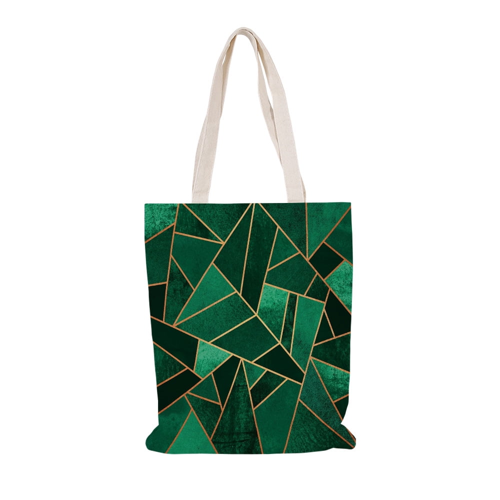 Geometric Canvas Tote Bag