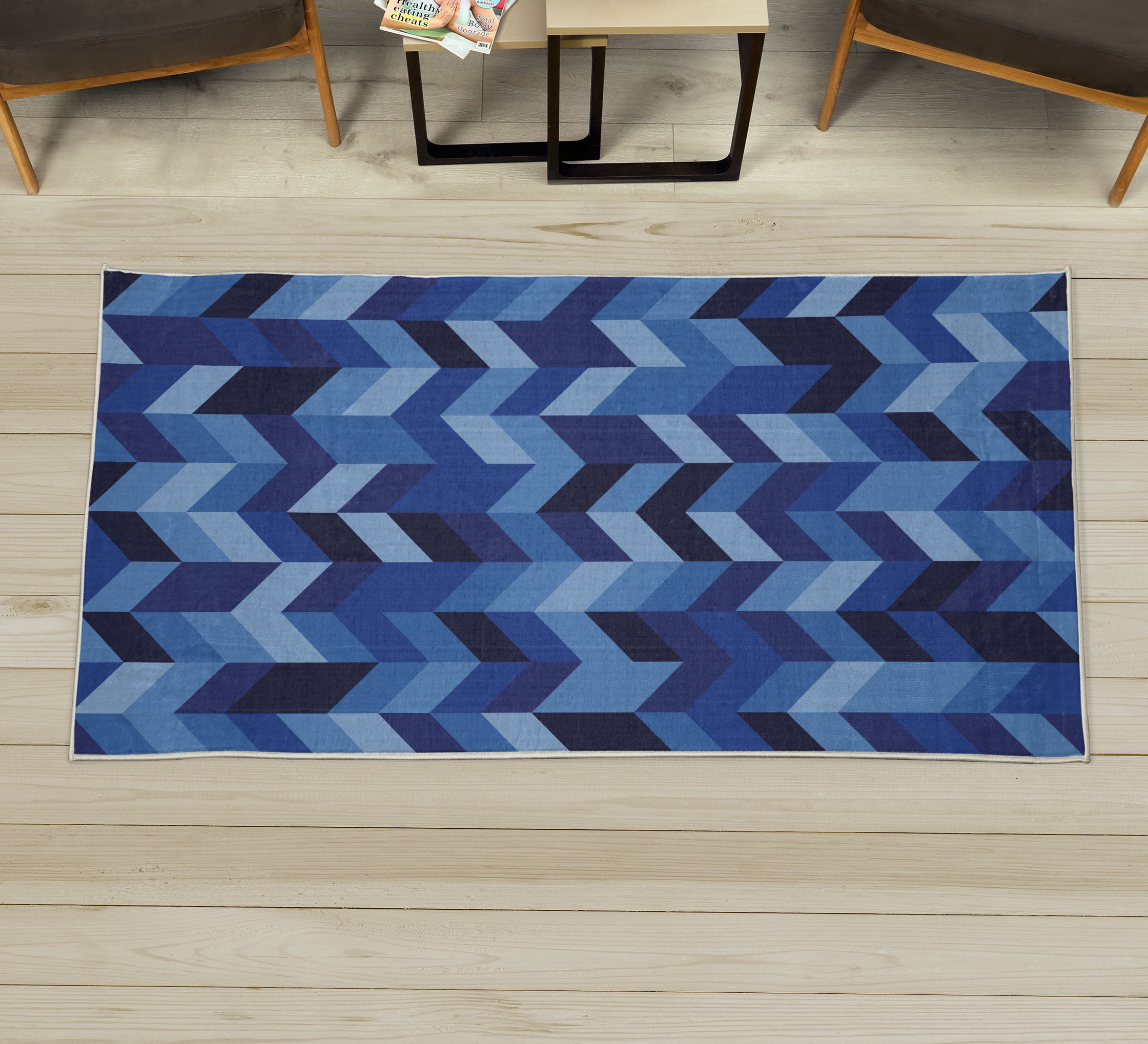 Curated visual reference: Textured Herringbone Patterned Rug For Apartment Reference: Geometrical Decorative Rug Modern Herringbone Pattern With Zigzag