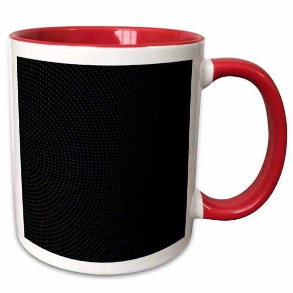 3drose, Geometrical Dot Pattern Background - Vector Graphic, 11oz Two-tone Red Mug