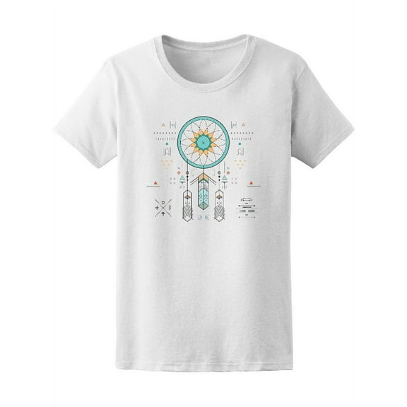 Geometrical Dreamcatcher Sketch Women's Tee - Image by Shutterstock