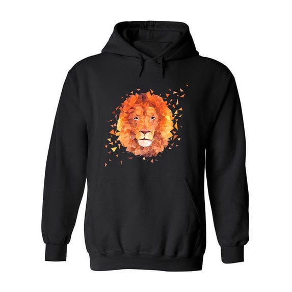 Geometrical Lion Head Hoodie Women -Image by Shutterstock, Female Small