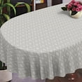 thumbnail image 1 of Geometrical Oval Tablecloth Farmhouse 54"x72" Waterproof Table Cloth Washable Fabric Table Cover for Indoor/Outdoor Home Kitchen Dinner Decor, 1 of 6