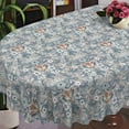 thumbnail image 1 of Geometrical Oval Tablecloth Farmhouse 54"x72" Waterproof Table Cloth Washable Fabric Table Cover for Indoor/Outdoor Home Kitchen Dinner Decor, 1 of 6