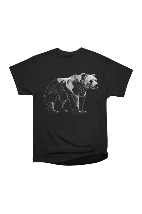 Geometrical Panda Bear T-Shirt Tee Gift For Him Merch For Her Apparel For Friend