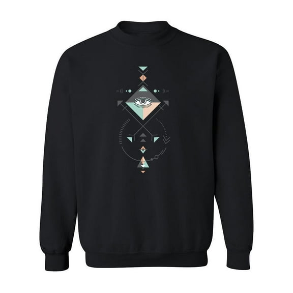 Geometrical Triangle Composition Sweatshirt Men -Image by Shutterstock, Male Small