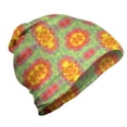 thumbnail image 1 of Geometrical Unisex Beanie, Diagonal Fractal Items, Hiking Outdoors, Multicolor, by Ambesonne, 1 of 1