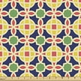 thumbnail image 1 of Ambesonne Geometrical Fabric by the Yard Upholstery, Vintage Mosaic Folk, 10 Yards, Multicolor, 1 of 5
