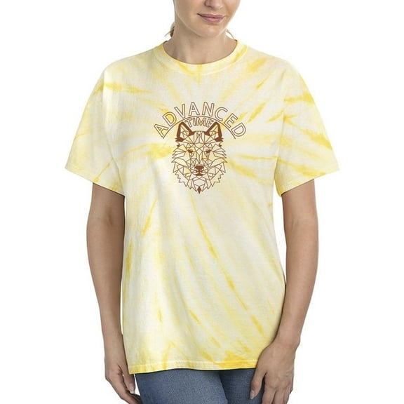 Geometrical Wolf Time Tie Dye Cyclone Women -Image by Shutterstock, Female XX-Large