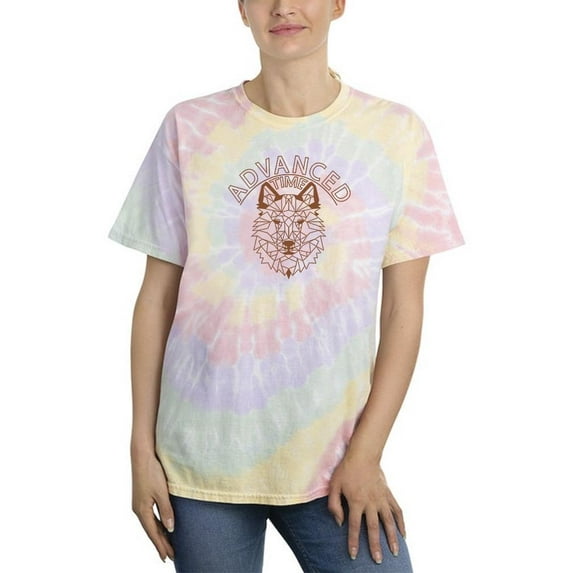 Geometrical Wolf Time Tie Dye Spiral Women -Image by Shutterstock, Female Medium