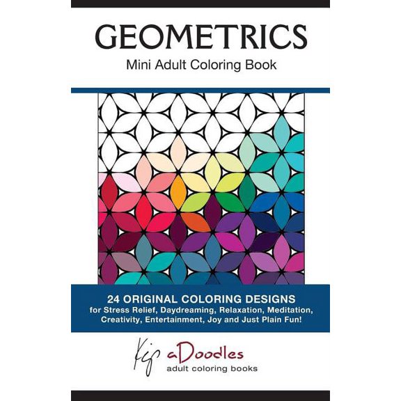 Geometrics: Mini Adult Coloring Book, (Paperback)