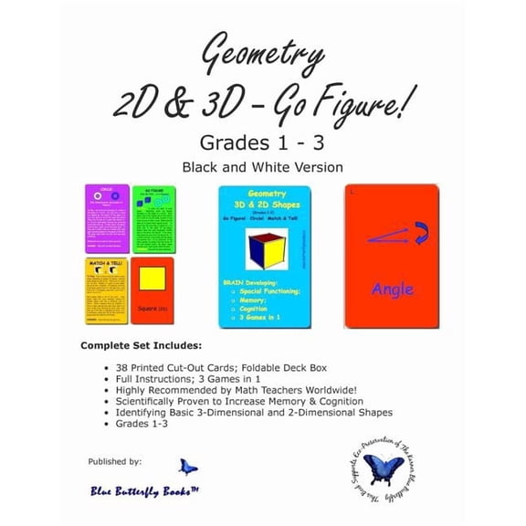 Geometry 3D & 2D: Go Figure! (Black & White Version), (Paperback)