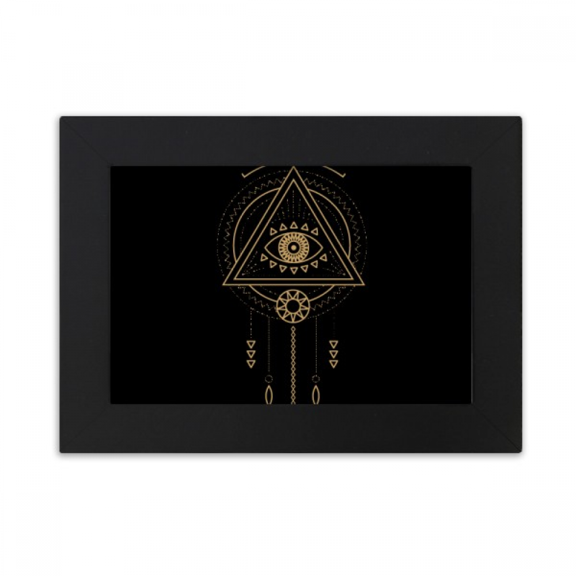 Geometry Alien Triangle Totem Pattern Desktop Photo Frame Ornaments Picture Art Painting
