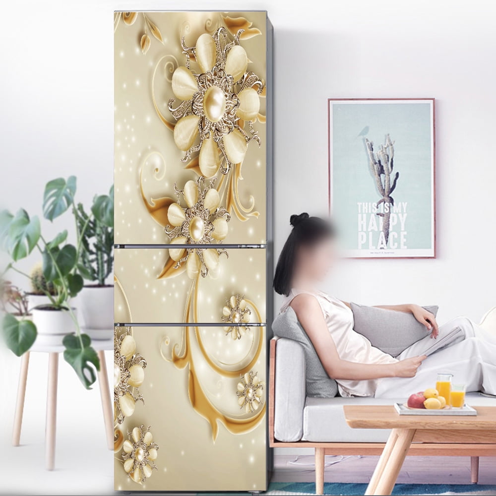 Geometry Art Door Wallpaper For Refrigerator Vinyl Peel And Stick