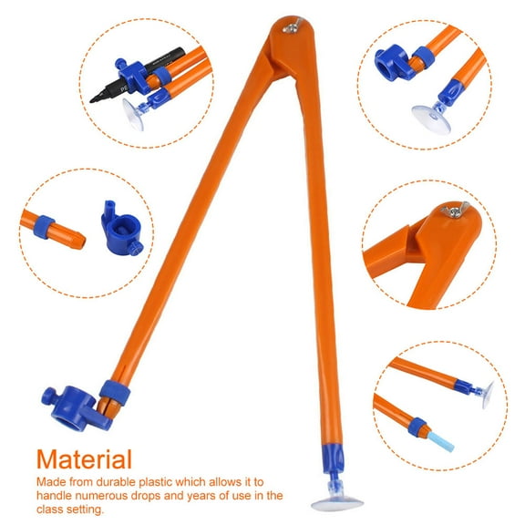 Geometry Art For Chalkboard Plastic Drafting Professional Teacher Aid Handheld Home School Accurate Teaching Portable