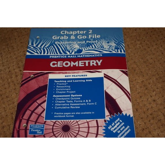 Pre-Owned Geometry, Chapter 2: Grab & Go File- Reasoning and Proof (Prentice Hall Mathematics) Paperback