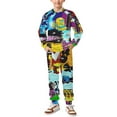 thumbnail image 1 of Geometry Dash 2 Piece Outfits Hoodie Sweatsuits Set Sweatpants Long Sleeve Sweatshirt Matching Joggers Tracksuit Sets, 1 of 7