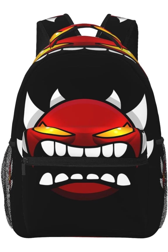 Geometry Dash Backpack 16.5 Inch Oxford Cloth Backpack Cartoon Backpack for For Men Women