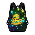 thumbnail image 1 of Geometry Dash Backpack 17 Inch Shoulder Bag Sturdy Laptop Backpack Daypack for Men Women Travel School, 1 of 8