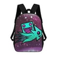 thumbnail image 1 of Geometry Dash Backpack 17 Inch Shoulder Bag Sturdy Laptop Backpack Daypack for Men Women Travel School, 1 of 8