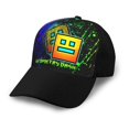 thumbnail image 1 of Geometry Dash Baseball Cap Low Profile Adjustable Golf Dad Hat Trucker Hats for Men Women, 1 of 5