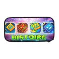thumbnail image 1 of Geometry Dash Big Capacity Pencil Case, Aesthetic Pen Pouch Storage Bag, Office Supplies Organizer, Pen Cases Pencil Bag with Multiple Compartments, 1 of 7