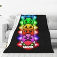 thumbnail image 1 of Geometry Dash Blanket Super Soft Cozy Throw Blanket Fuzzy Comfy Flannel Blanket Warm Plush Blankets For Couch, Sofa, Bed 60"X50", 1 of 6