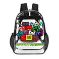 thumbnail image 1 of Geometry Dash Clear Backpack See Through Backpack Heavy Duty Bookbag Transparent Bag for Colleges School Work Sport Travel, 1 of 1